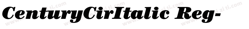 CenturyCirItalic Reg字体转换